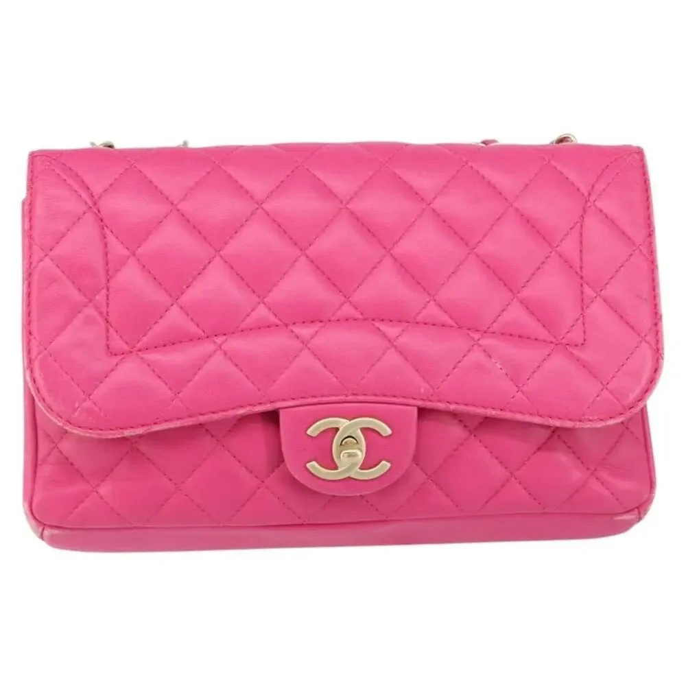 Chanel Mini Matelasse Chain Shoulder Bag Pink